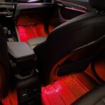 Car LED Strip Light, Interior Car Lights, 24 LEDs Auto RGB Neon Interior Atmosphere Lamp, 12V USB Port Auto Under Dash Ambient Night Light Strip for Vehicles (Red, USB) - Image 6