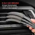 10-Piece Car Interior Cleaning Kit - 3 Natural Boar Hair Brushes, 3-in-1 AC Vent Brush, 160g Non-Toxic Gel, Microfiber Duster, 100ml Food-Grade Spray Bottle | Multi-Scenario for Auto - Image 3