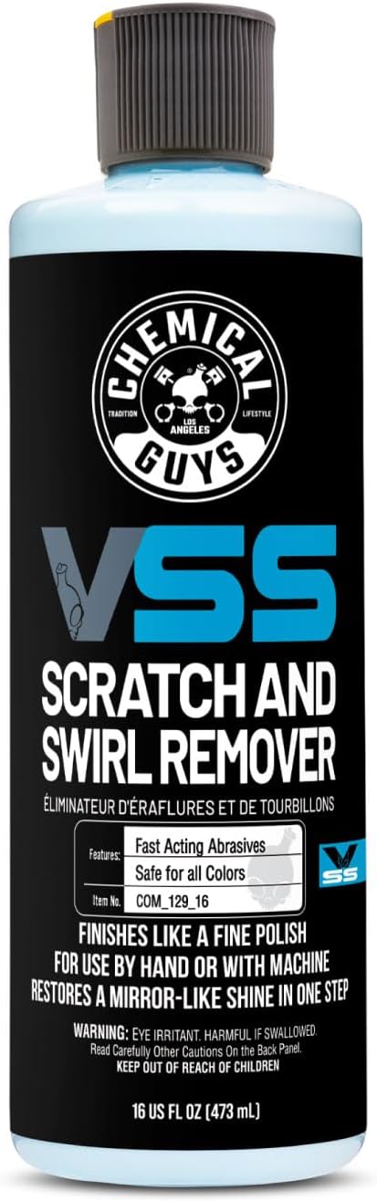 61uejVFpnoL._AC_SL1440_.jpg Chemical Guys VSS One-Step Scratch and Swirl Remover - Compound and Polish for Restoring Gloss to Paint, Car Scratch Remover, Works on Cars, Trucks, SUVs, Motorcycles, RVs & More - 16 oz - Image 1