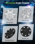 SCITOO 4-Pack Premium 16 Inch Hubcaps Set Wheel Rim Cover OEM Style Easy Snap On Car Truck SUV Silver HubCap(Full Set of 4) - Image 2