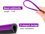 20Pcs Car Auto Air Conditioner Vent Outlet Trim Strip, DIY Decoration Chrome PVC Car Interior Moulding Trim Strip Line for All Straight Air Vent Outlet (Purple) - Image 6