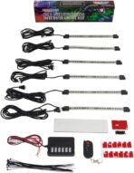 LEDGlow 6pc Flexible Million Color Multi-Color LED Interior Footwell Underdash Neon Lighting Kit for Cars & Trucks - 15 Solid Colors - 10 Unique Patterns - Music Mode - Includes Control Box & Remote - Image 5