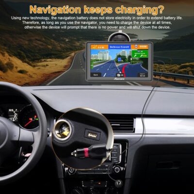 GPS Navigator for Car 7 inch Touch Screen Voice Prompts Turn Direction Speed Limit Warning Free Update Map - Image 6