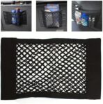 Car Back Seat Mesh Organizer Elastic Storage Net, Universal Trunk Pocket with Stretch Design for Travel and Sports Gear, Black, 30cm - Image 3