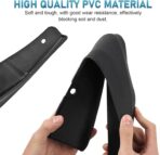 2 PCS Car Mud Flaps, Tire Rear Splash Fender Guard Trim Kit for All Weathers, PVC Anti-scratch Waterproof Mudguard Protector, Seamless Fit Modification Part for Cars SUVs Trucks (Black) - Image 3