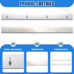 2 Pcs 2" X 24" Studded Mud Flap Top Plate with Perforated, Stainless Steel, for Fixing Mudguard (2 Pcs,Porous) - Image 3