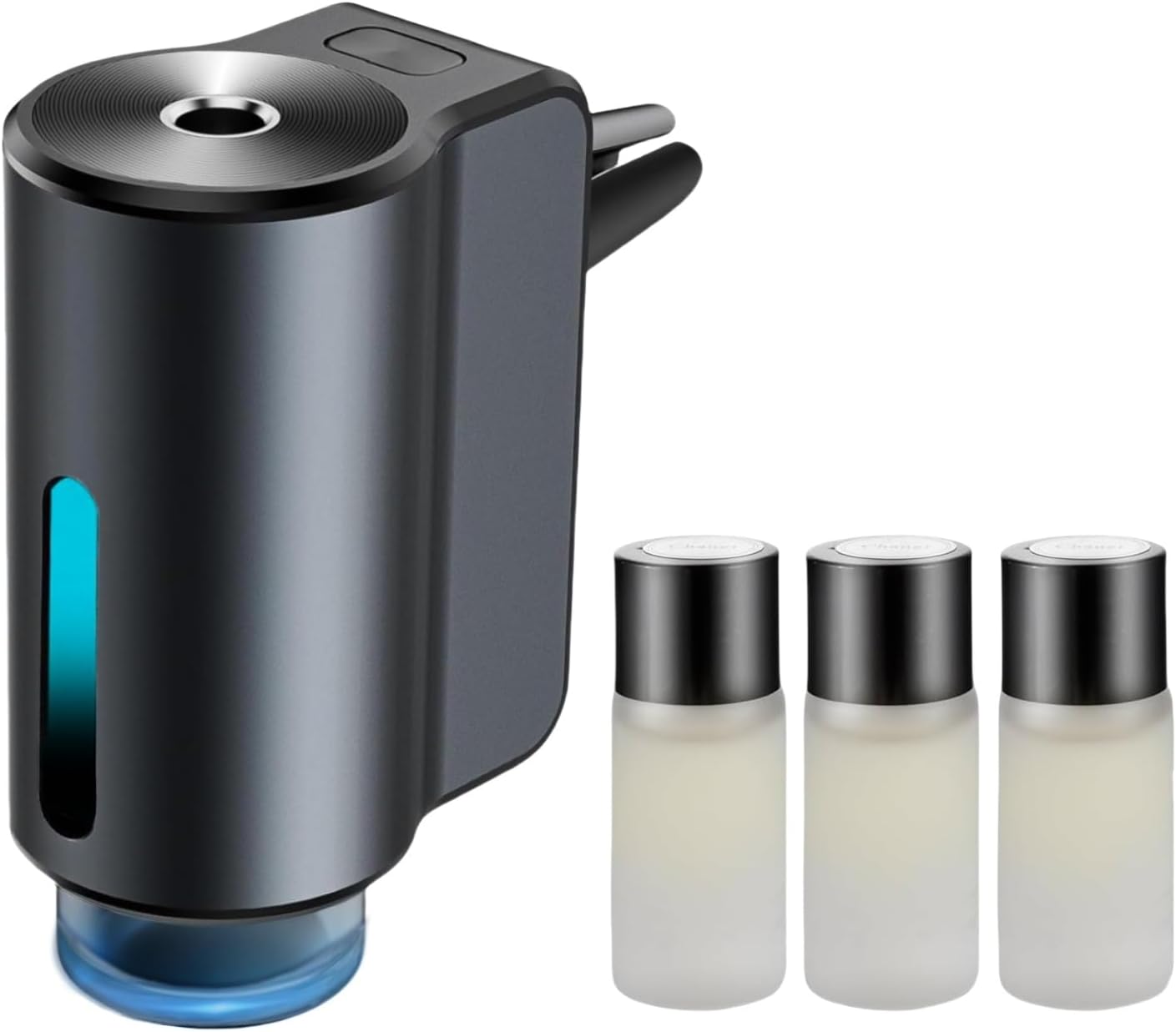 61vIFK1NKVL._AC_SL1500_.jpg Car Air Freshener Diffuser, Smart Car Air Freshener, Car Diffuser Air Freshener with Three Adjustable Modes, Aromatizante Para Carro with 3pcs Essential Oil, Car Fresheners Long Lasting - Image 1