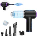 14.5KPA Computer Keyboard Vacuum Cleaner &110000RPM Electric Air Duster 3-in-1,Replaces Canned Air,for PC Tower & Car Laptop Sewing Machine Portable Keyboard Vac USB Desk Crumbs Dust Cleaners