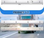 2 Pcs 2" X 24" Studded Mud Flap Top Plate with Perforated, Stainless Steel, for Fixing Mudguard (2 Pcs,Porous) - Image 2