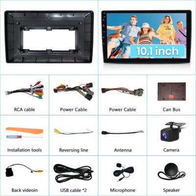 10.1" Android 13 Car Stereo for Chevy Silverado 2007-2013 Tahoe GMC Sierra Yukon, Wireless CarPlay & Android Auto, HD Touchscreen, Backup Camera, WiFi, GPS, SWC - 2GB+64GB - Image 8