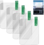 4 Pcs HUD Reflective Windshield Film, 4.7" x 3.5" Universal Head Up Display Reflective Windscreen Projection Film Car, Clear Electrostatic Film Apply to 3-5 inch HUD & GPS Speedometer Devices - Image 7
