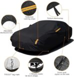 NEVERLAND Sedan Car Cover Waterproof Heavy Duty All Weather Protection Snow Anti-UV Windproof Outdoor Full Car Cover Fit for Automobiles BMW/Mercedes-Benz/Honda（for Car Size:183''L x 70''W x 59''H） - Image 5
