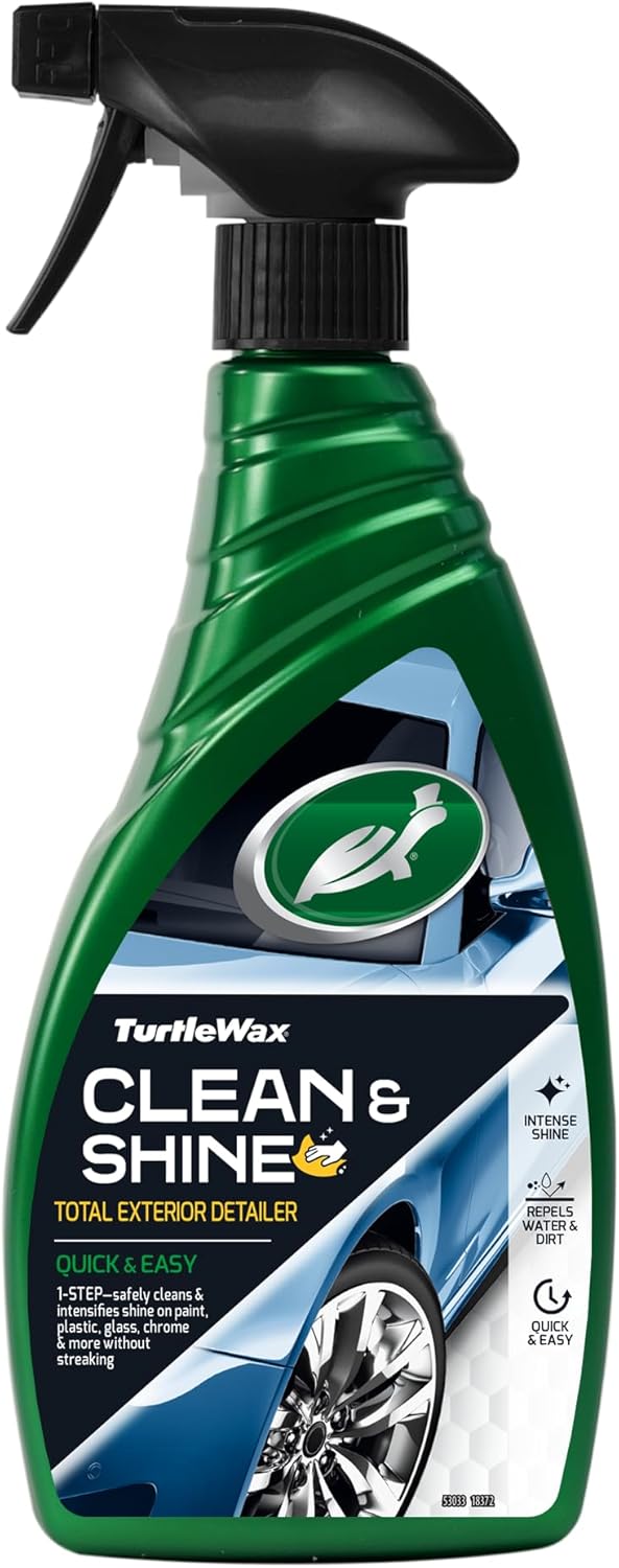 61vfyt-QLhL._AC_SL1500_.jpg Turtle Wax Quick Easy Clean & Shine Detailer detergente cera auto Spray 500 ml - Image 1