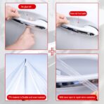 4PCS Carbon Fiber Car Door Handle Protectors, Universal Anti-Scratch Guard Stickers Fit Most Cars - Image 4