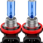 H11 Headlight Bulb H11 Halogen Bulbs No Flashing 12V 55W 5000K Xenon White, 2 Pack