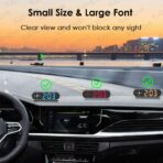 New Colorful Speedometer HUD GPS Digital Speed Meter MPH KM/H Speedo Head Up Display for Cars Trucks, USB Cable Plug & Play (7 Color/MPH KM/H) - Image 3