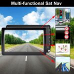 GPS Navigator for Car, Latest 2026 Map 7-Inch HD Display 16GB 256MB Satellite Navigation System with Sun Visor, Smart Real Voice GPS Guidance, Provides Lifetime Live Map Updates - Image 3