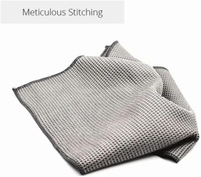 Car Cleaning Cloth 1Pcs Microfiber Wax Polishing Glass Wash Towel Soft Water Absorbent Window Clean Wipe(Blue) - Image 5