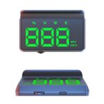 Heads up Display for Cars,Car HUD Head up Display W2S,Speedometer for Car,Digital Speedometer for Car Plug and Play,Speedometer with Overspeed Alarm,Automatic Brightness Adjustment,LED Large Font