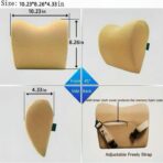 Car Neck Pillow - Memory Foam Cervical Relief Cushion, Headrest Support for Pain, Beige - Image 3