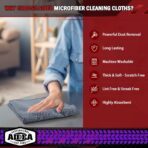 AIDEA Microfiber Cleaning Cloth Grey 50PK, Microfiber Towels for Cars, Premium Car Cloths, Dusting Cloth Lint Free Cleaning Rags for SUVs, House, Kitchen, Window, Workshops,12×12" - Image 3