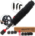 Wheel Cleaning Brush Car Detailing Kit - Rim Brush, Lug Nuts and Wheel Cleaner Brush Car Wash Kit -Tire Brushes for Cleaning Rims - Car Cleaning Supplies and Rim Cleaner Brush Set