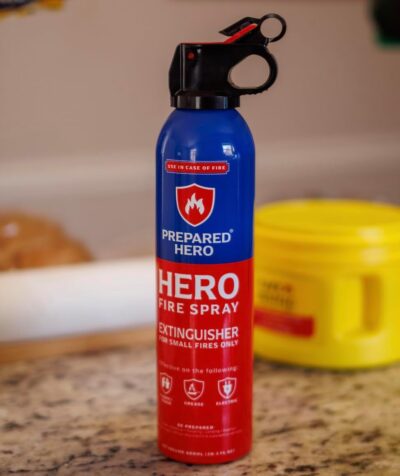 Prepared Hero Fire Spray - Mini Fire Extinguishers for House, Car, Garage - Kitchen Small Fire Extinguisher for Home, 100% Organic - Compact, Portable & Easy to Use, Non-Toxic - 2 Pack - Image 3