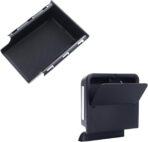 JKCOVER Front Under Seat Tray and Armrest Hidden Box Storage Organizer Compatible with Jeep Wrangler JL/JLU 2018-2022 2023 2024 2025 and Jeep Gladiator JT Truck 2020-2025 Accessories （Patented Design）