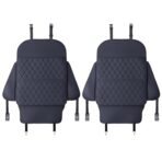 Seat Back Protector + Large Capacity Pocket Storage Organizer,Preventing The Impact of Children Stepping on The Seat Backrest (Style A-Black) - Image 5