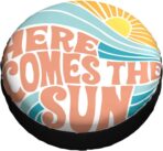 Here Comes The Sun Spare Tire Covers Wheel Protector for Truck, SUV, Trailer, Camping, Rv Tire Covers 14 Inch - Image 3