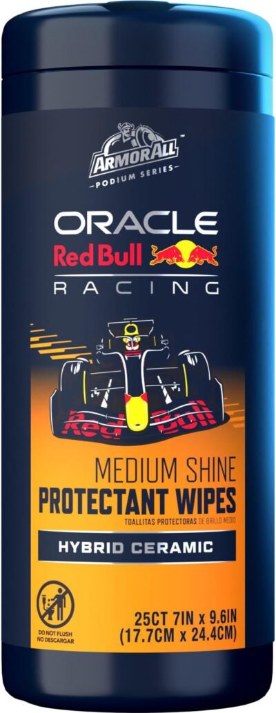 Armor All Podium Series Hybrid Ceramic Medium Shine Protectant Wipes, 25 Count, Interior Car Wipes Developed in Collaboration With Oracle Red Bull Racing - Image 7