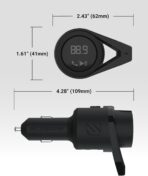 Scosche BTFM9 FM Bluetooth Transmitter Car, Dual 12W USB-C and USB-A Charging Ports, Fast Type C Car Charger, Wireless Radio Bluetooth Adapter, Hands-Free Kit for Calls, Siri and Google Assistant - Image 6