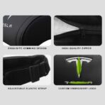 Car Headrest Neck Pillow Support Ergonomic, with Valve Stem Covers Accessory for Driving Seat Fatigue Relief Compatible with Model S X 3 Y & Cybertruck - 1 Piece - Image 6