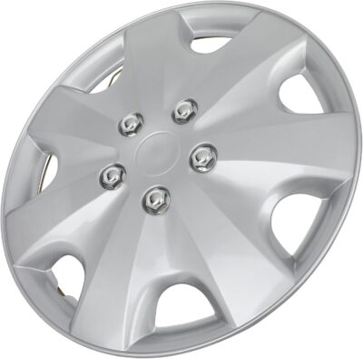 SCITOO 4-Pack Premium 16 Inch Hubcaps Set Wheel Rim Cover OEM Style Easy Snap On Car Truck SUV Silver HubCap(Full Set of 4) - Image 8