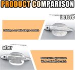 Bling Car Door Handle Protector, Bling Auto Doors Handles Sticker Anti-Scratch, Universal Car Door Handle Protective Cover, Shiny Rhinestone Auto Decor Accessories for Women (White) - Image 3