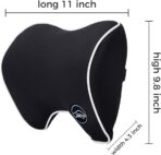 Car Neck Support Pillow for Neck Pain Relief When Driving,Headrest Pillow for Car Seat with Soft Memory Foam – Black - Image 4