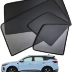 Car Sun Shade Side Window Shade for Tiggo 7 2020-2024 Baby UV Protection Magnetic Curtain Sunshade Auto Accessories Foldable(Front+Rear 4pcs)