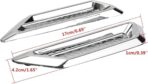 TuTuYa Car Side Mesh Vent, Universal Car Air Flow Chrome Fender Side Vent Decor Sticker Accessories,1 Pair - Image 6