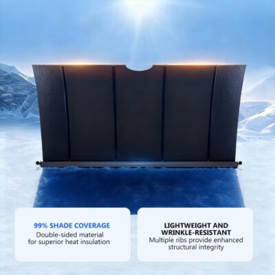 Automatic Lifting Car Windshield Sunshade for Model Y/Y Juniper & Model 3/3 Highland, Tesla Electric Windshield Sunshade, Auto-Retractable One-Touch Control Smart Sunshade - Image 6