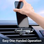 OATSBASF Car Vent Phone Mount [Full Metal Body] Foldable Car Air Vent Phone Holder, Compatible with iPhone 17 16 Pro Max 15 14 / Samsung S25 Ultra 24 / All Phone Models - Image 2