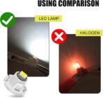 10 PCS Car T4.2 LED Bulbs, 12 V 3030 SMD High Brightness Dashboard Indicator Light, Plug and Play Wide Angle HVAC Climate Control Bulb, Interior Lighting Replacement for Car (White) - Image 4