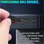 10PCS Car Detailing Brush Kit, Nylon Anti-Static Car Interior Cleaning Tools, Portable Crevice Cleaning Brush Auto Dusting Tool Multipurpose for Dashboard Air Vent Computer Keyboard - Image 6
