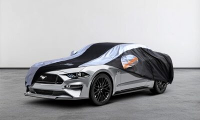 Mustang Car Cover Waterproof All Weather with Silver Strip Design, Custom Fit for Ford Mustang 1994–2025, Mustang Accessory with Door Zipper & Windproof Straps - Image 7