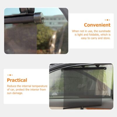 2pcs Car Window Curtains Sunshade 40x45cm Side Window Covers UV Protection for Safety and Heat Blocking Sunshade for Vehicle Interior - Image 9