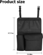 HZEL Car Trunk Organizer, Detachable Vehicle Backseat Storage Bag with 4 Compartments, Large Capacity Back Seat Organization Hanger with Lids, Space Saving Universal Automotive Accessories - Image 2