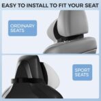 BEBAS Car Headrest Pillow, Ergonomic Neck Pillow with Memory Foam, Enlarged Surface for Head Neck Shoulder Support, Breathable Removeable Car Seat Pillow for Pain Relief(Gray, 1 Pack) - Image 7