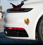 Peeking Baby Duck Car Decal Waterproof Vinyl, 3D Realistic Duckling Peeking on Window, Bumper, Window, Auto Panel, Cute Funny Car Decals for Men Women Girls Boys (Baby Duck) - Image 2