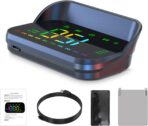 Heads Up Display for Cars, Color GPS Speedometer M23, HUD Display Car Windshield with Speed MPH, Compass Direction, Overspeed Alarm,Adaptive sensing light, USB Cable Plug & Play