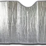 BDK Car Windshield Sun Shade - Standard Size Windshield Sun Shade Accordion Folding Style for Front Windshield - Heatshield Sunshade for Truck, SUV, & Van Car Window Shades Front Windshield - 57 x 24