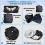 Moth Car Windshield Sunshades Vintage Tarot Sky Moon Stars Witchcraft Front Window Sun ​Shade Blocks UV Rays Sun Visor Protector for Car Sedan Truck SUV Accessories 59" L x 31.5" W - Image 7